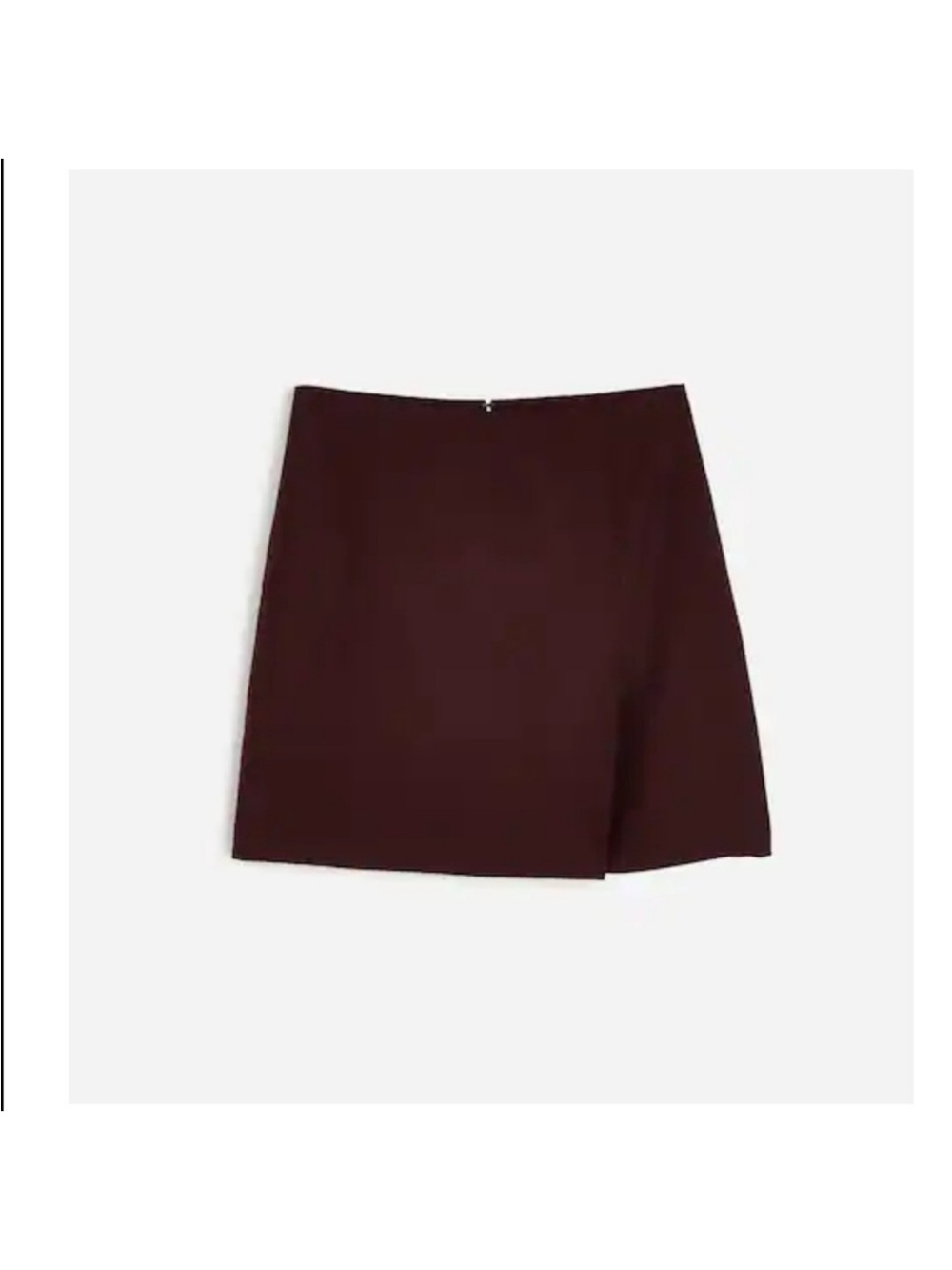 Madewell Pleated 100% Linen Mini Skirt Chocolate Raisin Size 6 NWT